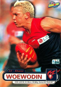 2001 ESP AFL Heroes #86 Shane Woewodin Front